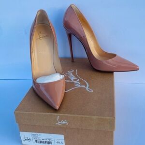 Christian Louboutin Nude Patent Leather Heels